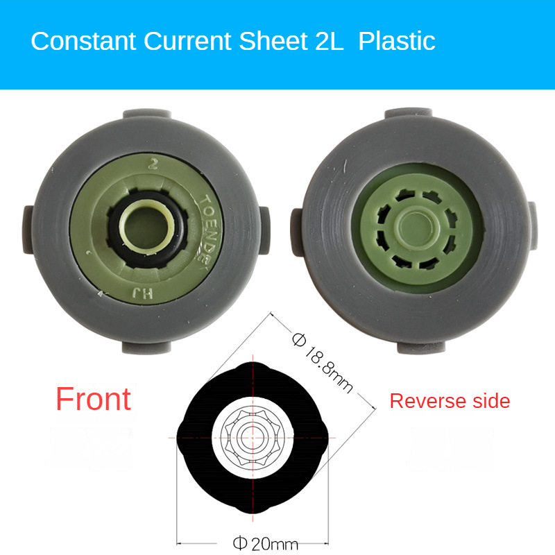 1 Pcs Constant Flow Sheet Built-in Shower Head Top Spray/faucet Flow Limiting Water Saving Sheet Check Valve Water Saver DN15: Red