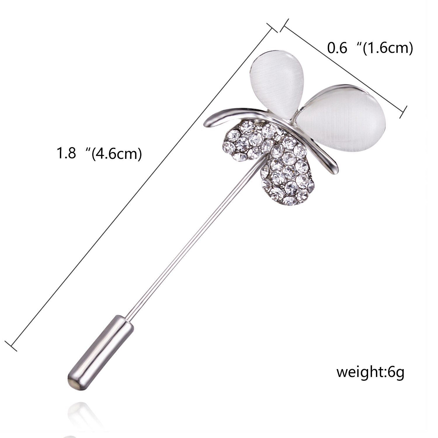 Rinhoo Vintage Mini Female Pins Brooches for Women Butterfly Letter Rhinestone Lapel Pins Badge Brooch Wedding Jewelry: 1