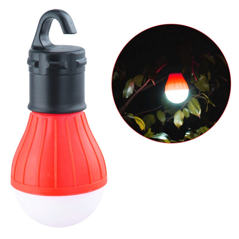 Lámpara colgante portátil para tienda de campaña, bombilla LED de emergencia, linterna de Camping para actividades de montañismo, mochilero al aire libre, 4 colores: Rojo