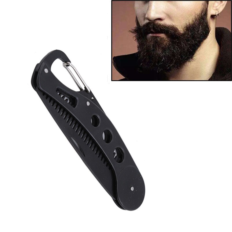 1 stk herre kvinders skønhed håndlavet folde lommeclip hår overskæg skæg kam mandlige overskæg barberingskam