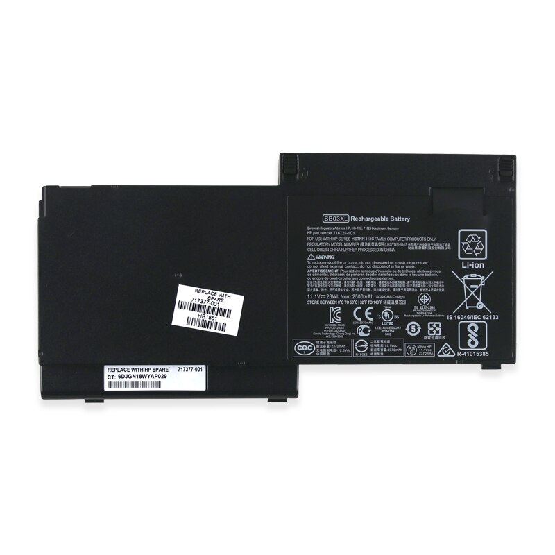 Kede  sb03xl alkuperäinen akku hp elitebook 820 720 725 g1 g2 hstnn -ib4t hstnn -l13c hstnn -lb4t sb03046xl 717378-001 e7 u 25aa