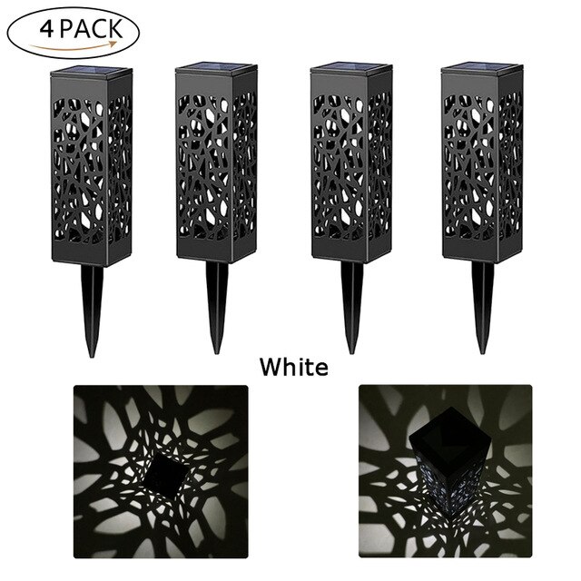 Solar Led Landschap Licht Outdoor Gazon Lamp Tuin Decoratie Solar Batterij Zonlicht Straat Lantaarn Buiten Lichten: 4 pack / RGB