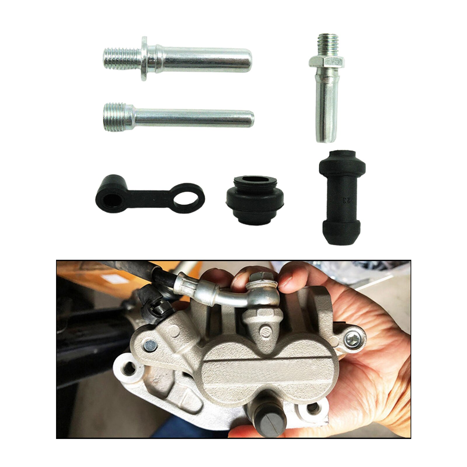 Kit de reparación de pinza de freno, reconstrucción de pasador de guía de pinza delantera y trasera para HONDA CRF, accesorios de reparación de motos