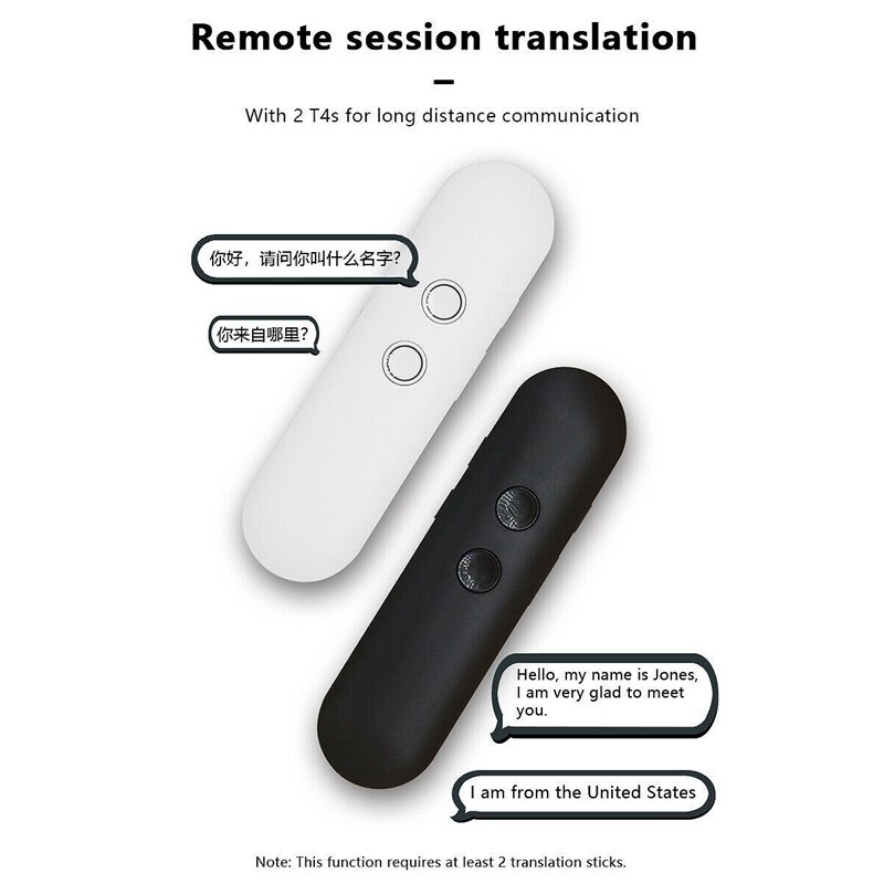 Handheld Portable T4 Multi-Language ligent Voice Translation Photo Text Record Translation Device Compatible with Android a