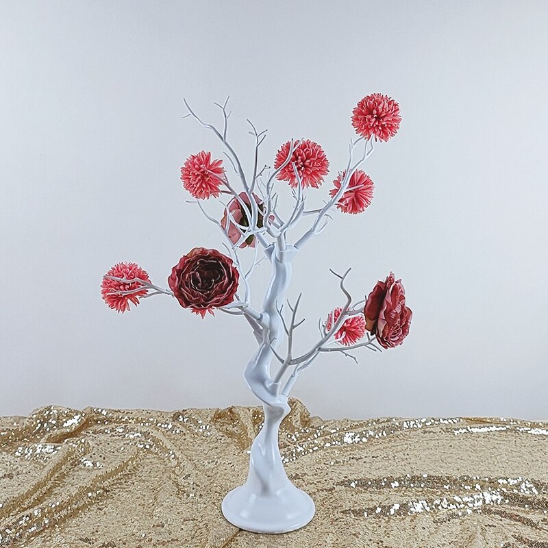 60cm White Easter Tree with Lights Decorative For Hang Ornaments Twig Tree