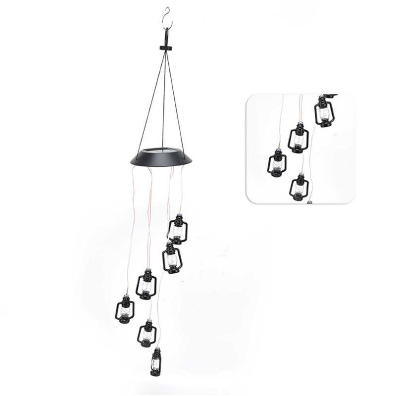 LED Farbwechsel Solar- Windspiele Solar- Windspiele Licht Empfindliche Reaktion für Garten für Innenhöfen