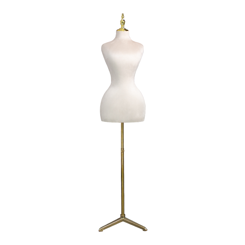 Manequim feminino curvilíneo, quadril grande, metade do corpo superior, feminino, plus size: Marrom