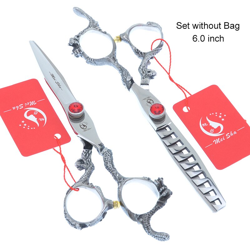 Top huisdierverzorgingsschaar 6.0 " 7.0 " hondenknipschaar dieren uitdunnen trimmen tesoura japan 440c dierentondeuses  a0164a: A0163a-02-60