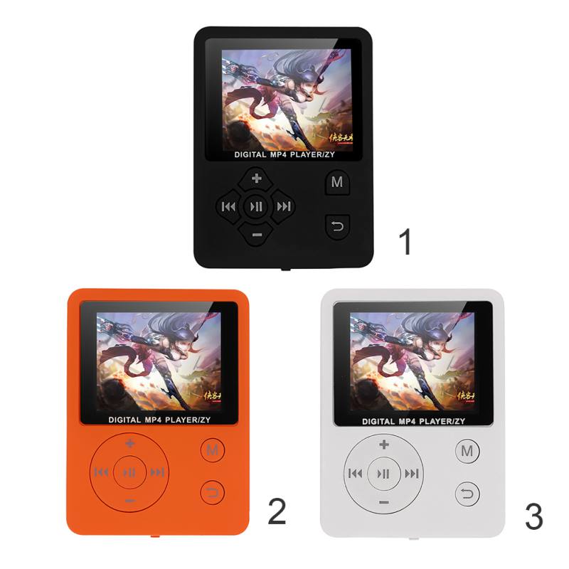 Portable 1.8" Color Screen Ultrathin MP4 Player Support 32G TF Card 13 Languages MP4 HiFi Music Video Player FM E-book Walkman