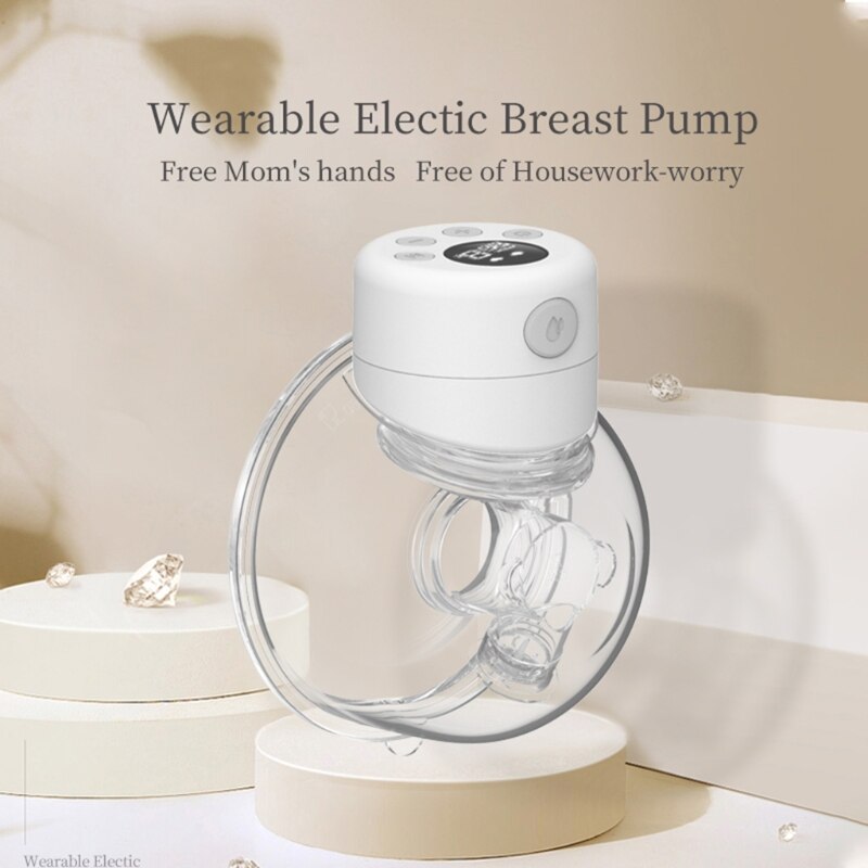 Elektrisk brystpumpe lydløs bærbar automatisk mælker usb genopladelig håndfri bærbar mælkeekstraktor baby amning acce