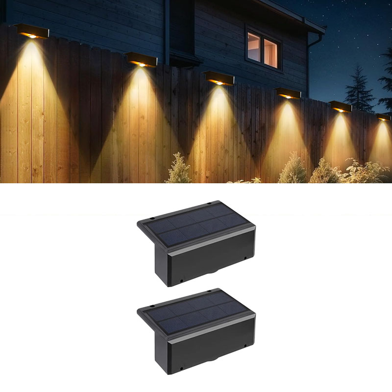 LED-wandlampen op zonne-energie Buiten draadloze lampen op zonne-energie IP65 Waterdicht zonne-heklicht Decoratief voor tuin Balkon Yard: ROSE