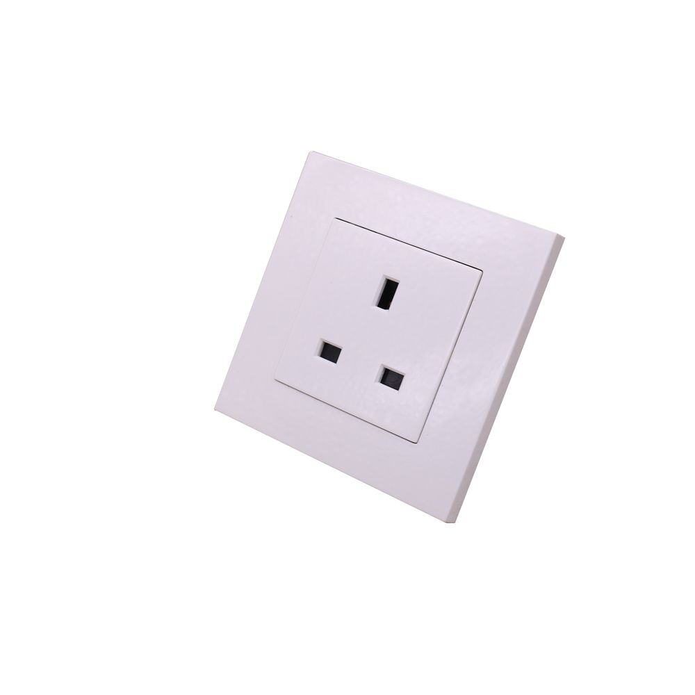 86 Type UK Standard Socket White PC Panel Wall Power Socket Wall Outlet