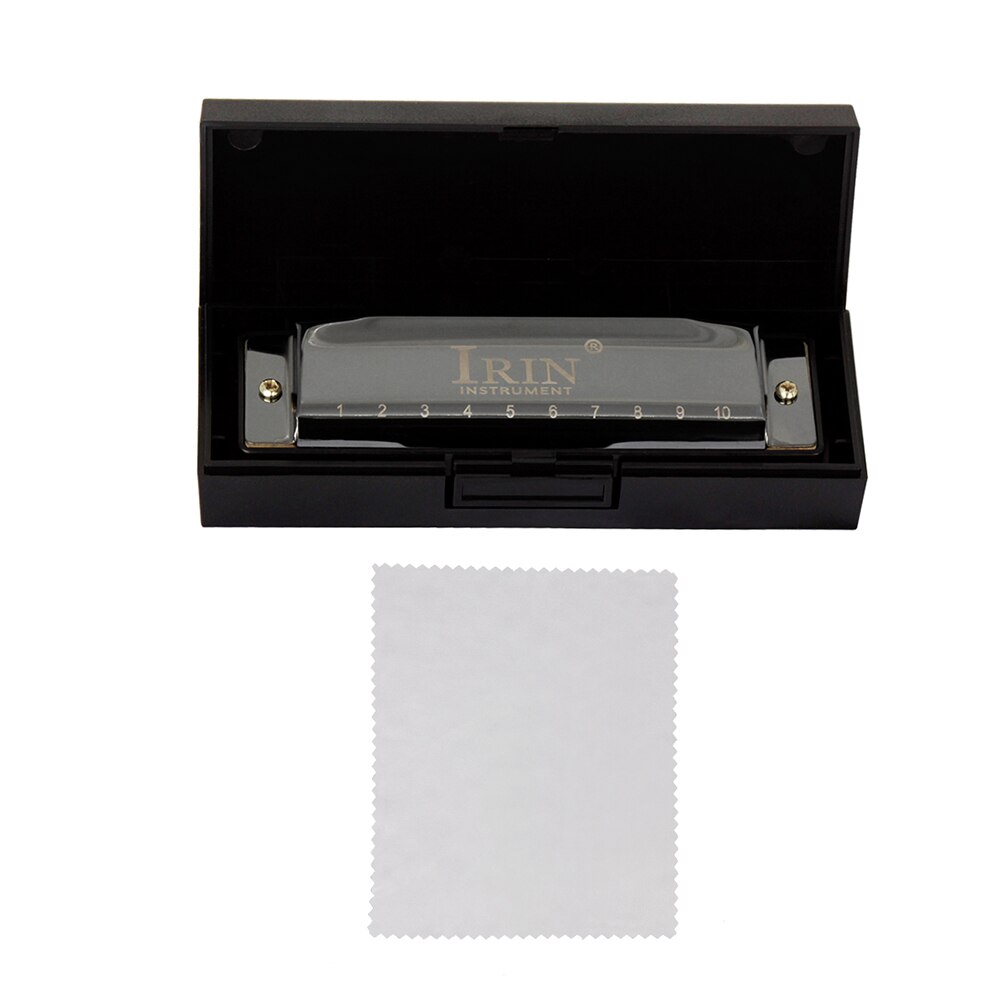IRIN C-150 Blues Harmonica 10 Holes 20 Tunes Key of C Mouthorgan Copper Harmonicas with Box Wind Instruments