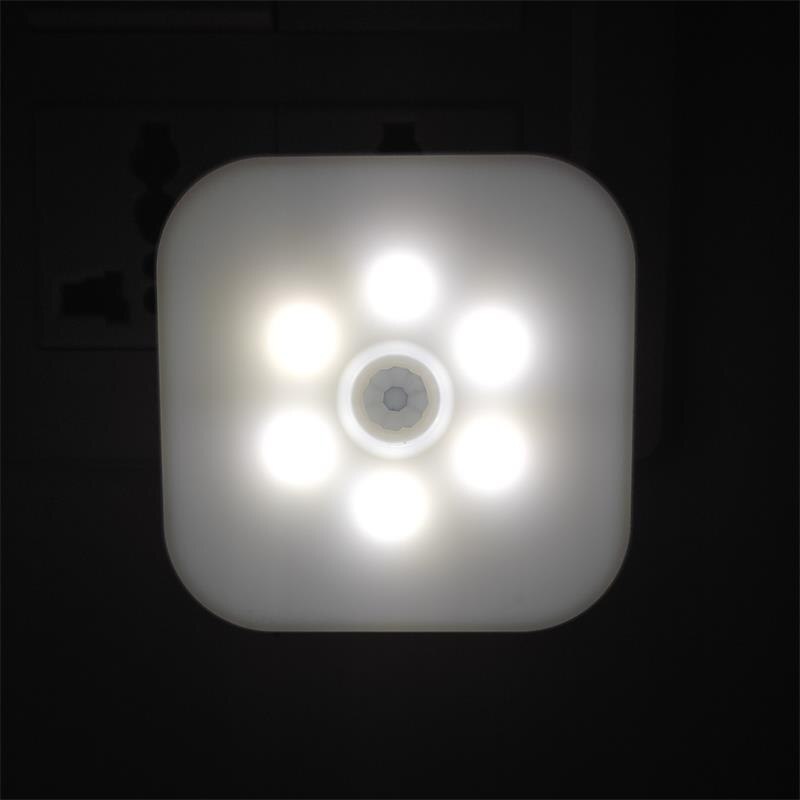 Night Light With EU Plug Smart Motion Sensor LED Toilet Lamp Home Staircase Closet Aisle WC Bedside Lamp For Hallway Pathway A1: White