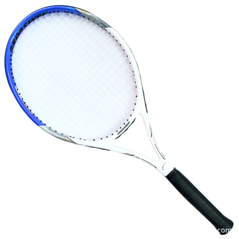 Crossway 720 raqueta de tenis de fibra de carbono de , equipado con bolsa, empuñadura de tenis, tamaño 4 1/4: Blue White