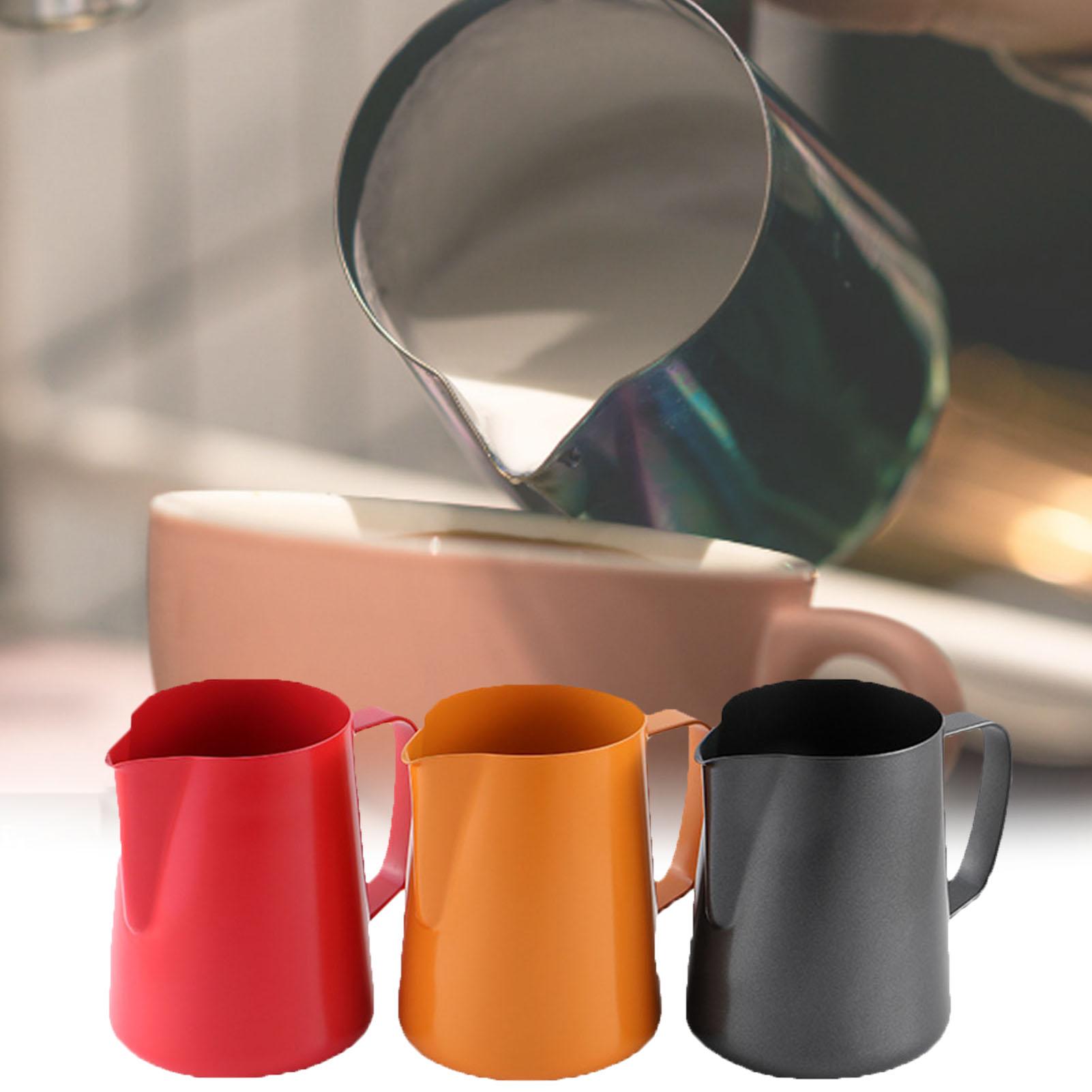 400Ml Handvat Rvs Opschuimen Melk Pitcher Koffie Cup Frother Kruik Voor Latte Art Gereedschap
