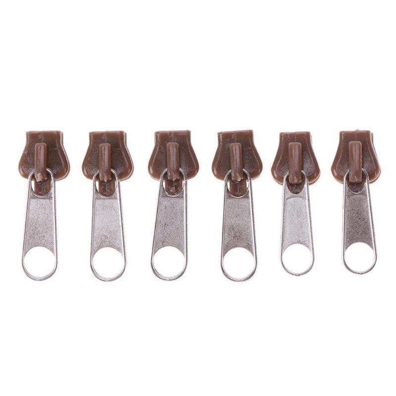 Popular 6pcs Universal Instant Fix Zipper Repair Kit Replacement Zip Slider Teeth Zippers