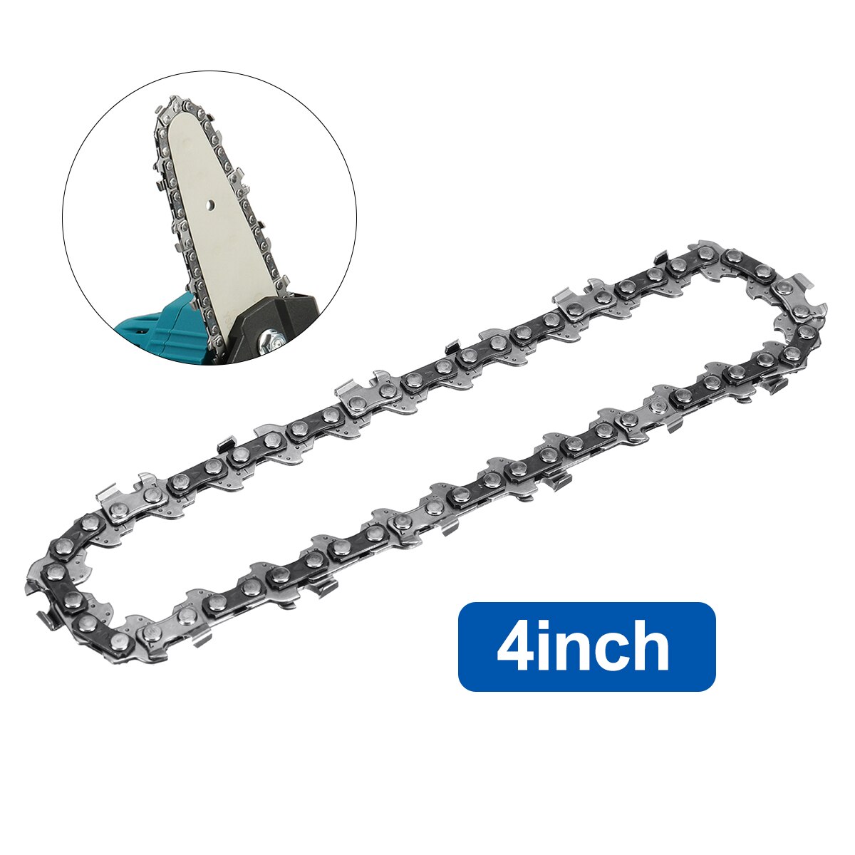 1000W 4 Inch Mini Elektrische Zaag Kettingzaag Met 2 Batterij Voor Houtbewerking Tuingereedschap Oplaadbare Elektrische Kettingzagen Hout cutter: Chain Only / EU
