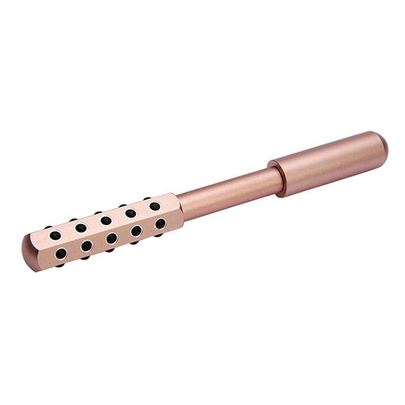 30 Germanium Massage Roller Beauty Bar Face Lift Tools Body Massager Face Shaping Anti-Wrinkles Massage Stick(Pink)
