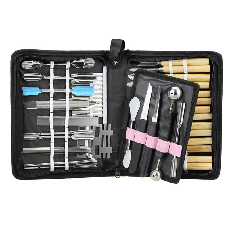 Culinaire Carving Tool Set 46 In 1 Fruit/Groente Garnering/Snijden/Snijden Set Garneer Keuken Tool Set GQ999: 1