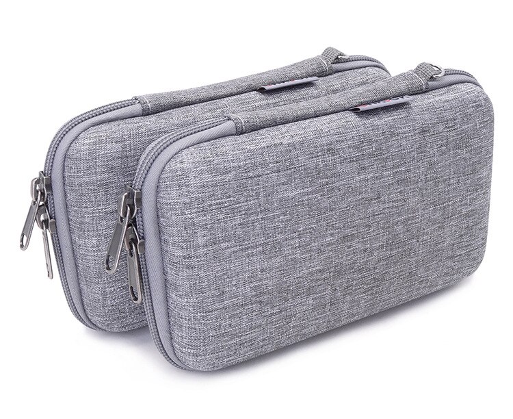 Hard shell bag Grey Travel Carrying Protective Case for USD Disk Key electronic device cable USB External Hard Disk Drive HDD