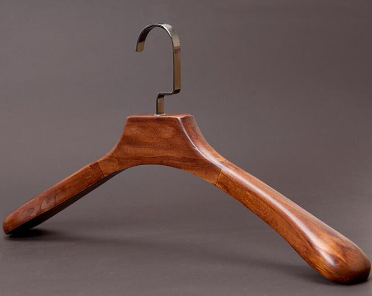 Cintre de luxe extra-large en bois pour manteau et costume avec large épaule pour homme grand et grand ( (4 pièces/lot)