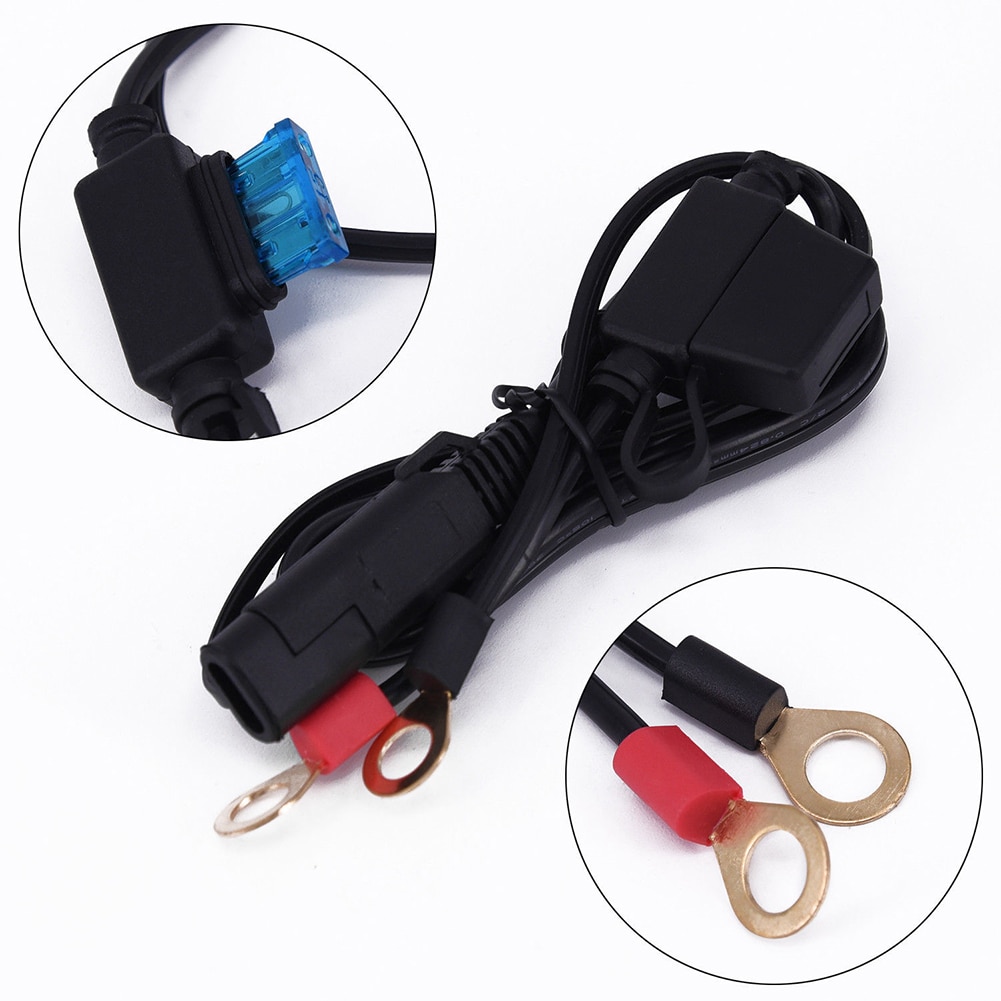 12V Motorcycle Battery Charging Cable Motorcycle Charger Cable Motorcycle Supplies