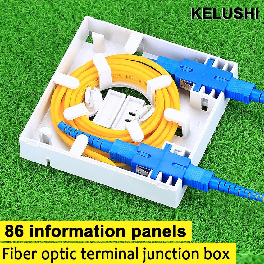 Kelushi Ftth Ftth Fiber Panel Glasvezel Terminal Junction Box 86 Informatie Panelen 86 Desktop Doos 10 Stks/partijen