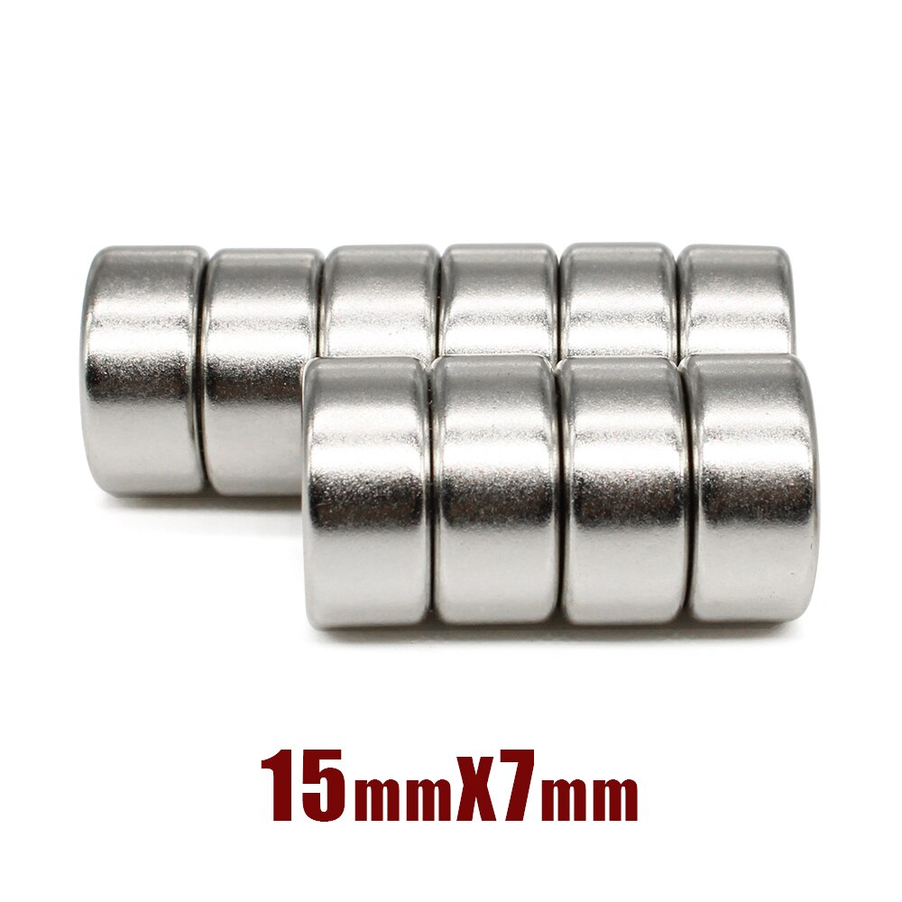 5/10/20/30/50 pz 15x7 magneti circolari foglio 15mm X 7mm magnete al neodimio rotondo forte N35 15x7mm magnete a discoteca permanente 15*7mm