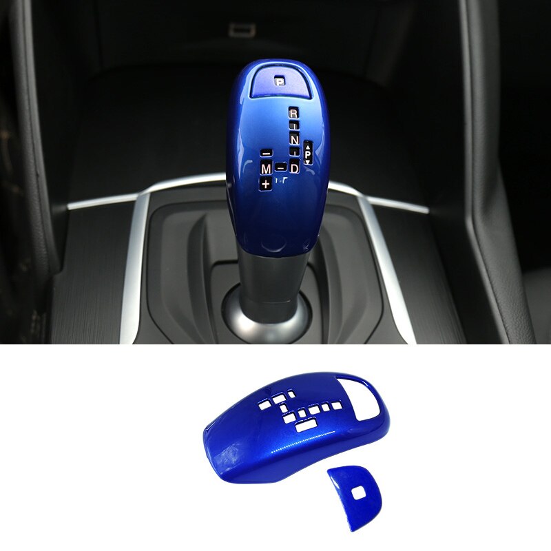 Capa de engrenagem alavanca de mudança de engrenagem decoração remendo para alfa romeo giulia stelvio acessórios de decoração interior: Bege