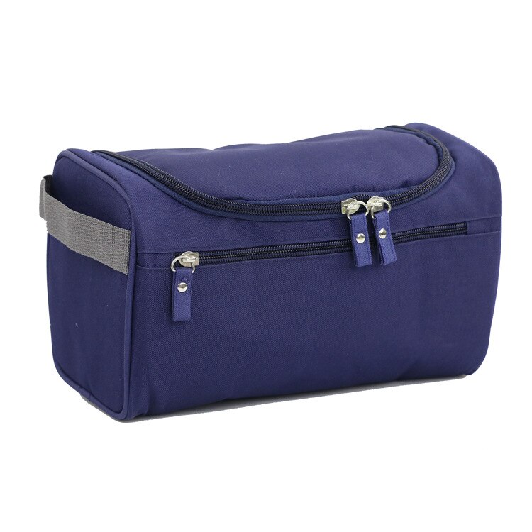 Bolsa de cosméticos de nailon multifunción para viaje, bolsas de maquillaje para hombres y mujeres, organizador de artículos de tocador, estuche de almacenamiento impermeable para maquillaje: Navy