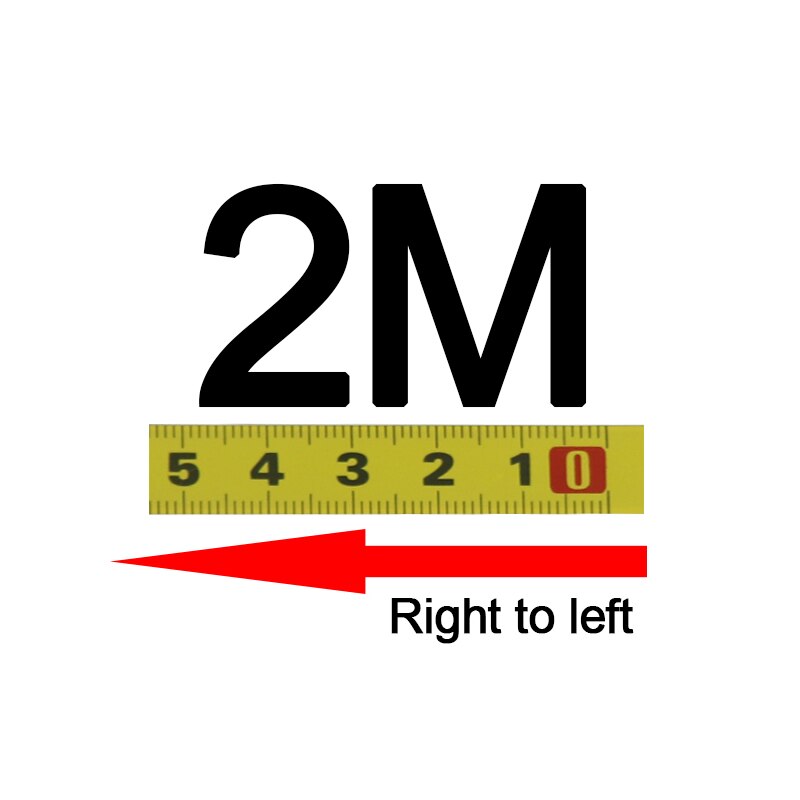 Miter Track Tape Measure Self-Adhesive Measuring Tape Steel Ruler Durable Wear-Resistan T-track Router Table Measuring Tools: 2M Right to left