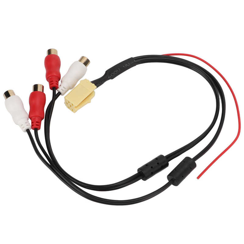 RCA Line 6 Pin Out Audio Cable for Vehicle Replacement for Grundig