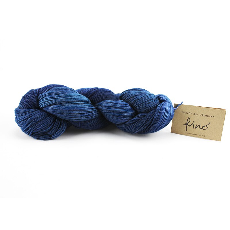 Manos Fino-laine mérinos extra fine 100, 70% soie, fil mélangé, fil teint à la main, d'uruguay: 440