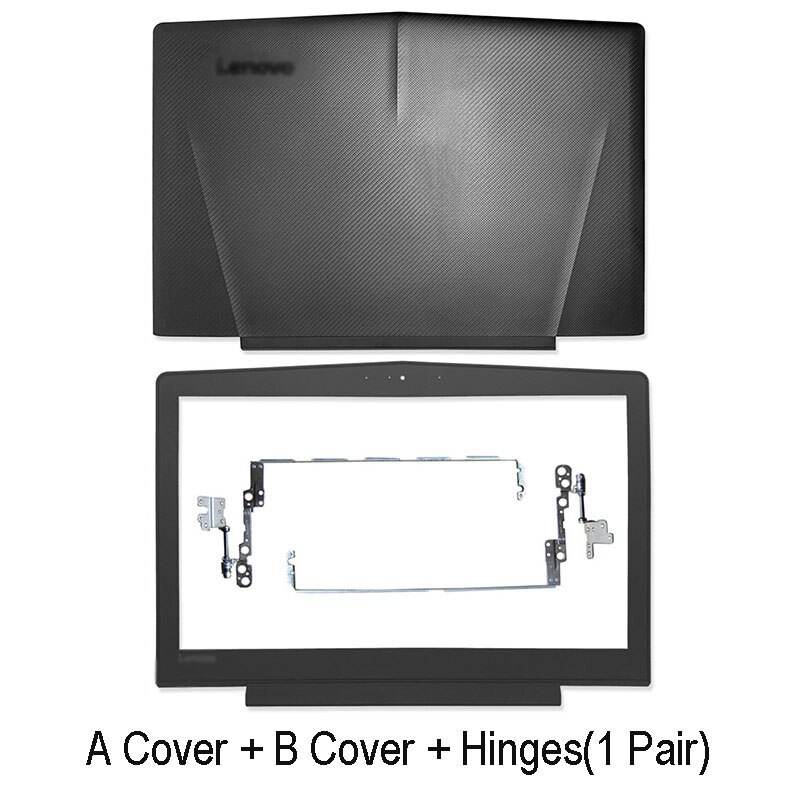 Cubierta trasera LCD para ordenador portátil Lenovo Legion Y520, R720, Y520-15, R720, Y520-15IKB, 15 R720-15IKB, bisel frontal, bisagras, reposamanos, carcasa inferior: AB Hinges