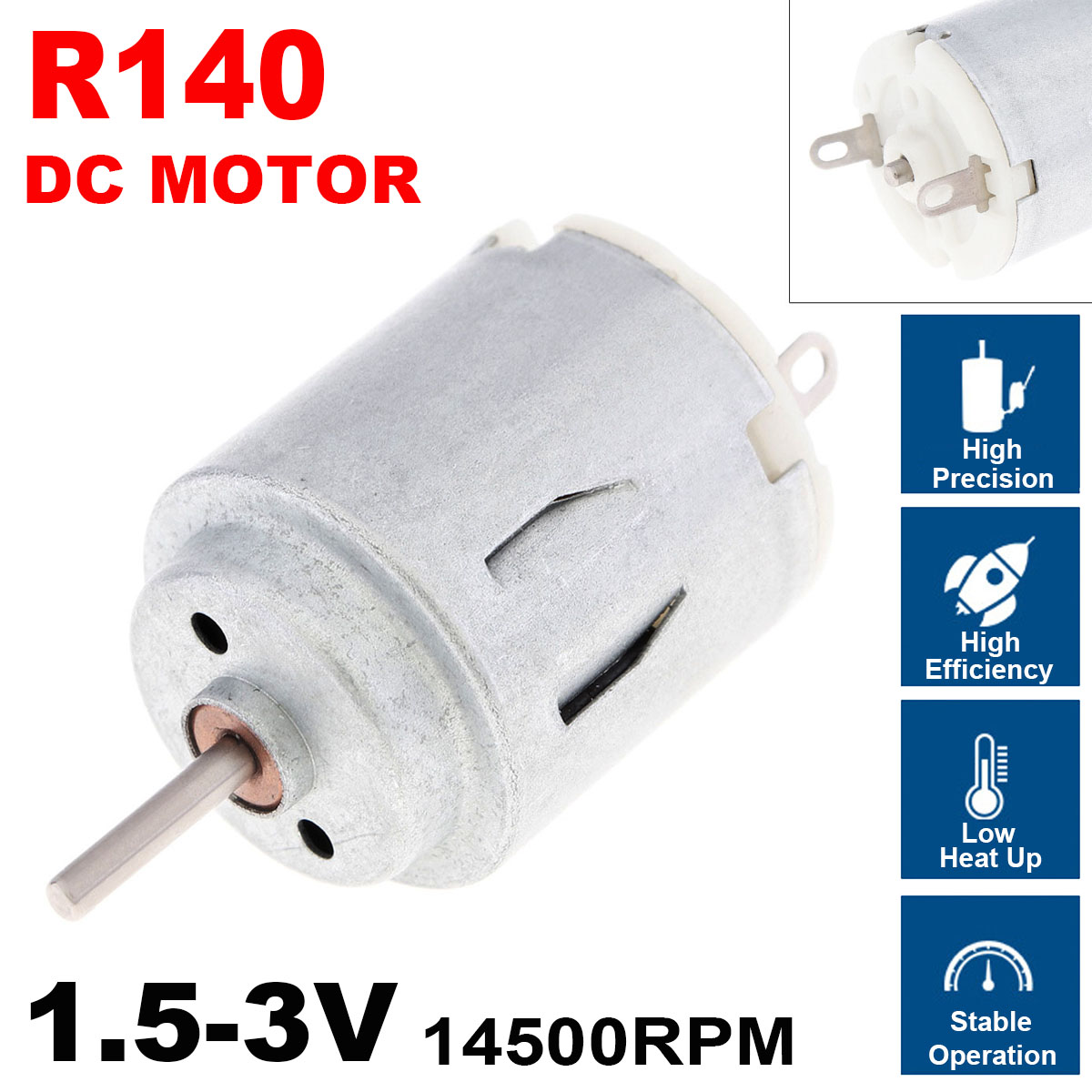 RS365 DC Motor 3V 6V 12V R140 R260 RS365 385 High Speed Kohlebürste Elektromotor für Haartrockner DIY Spielzeug Fan Mini Micro Motor