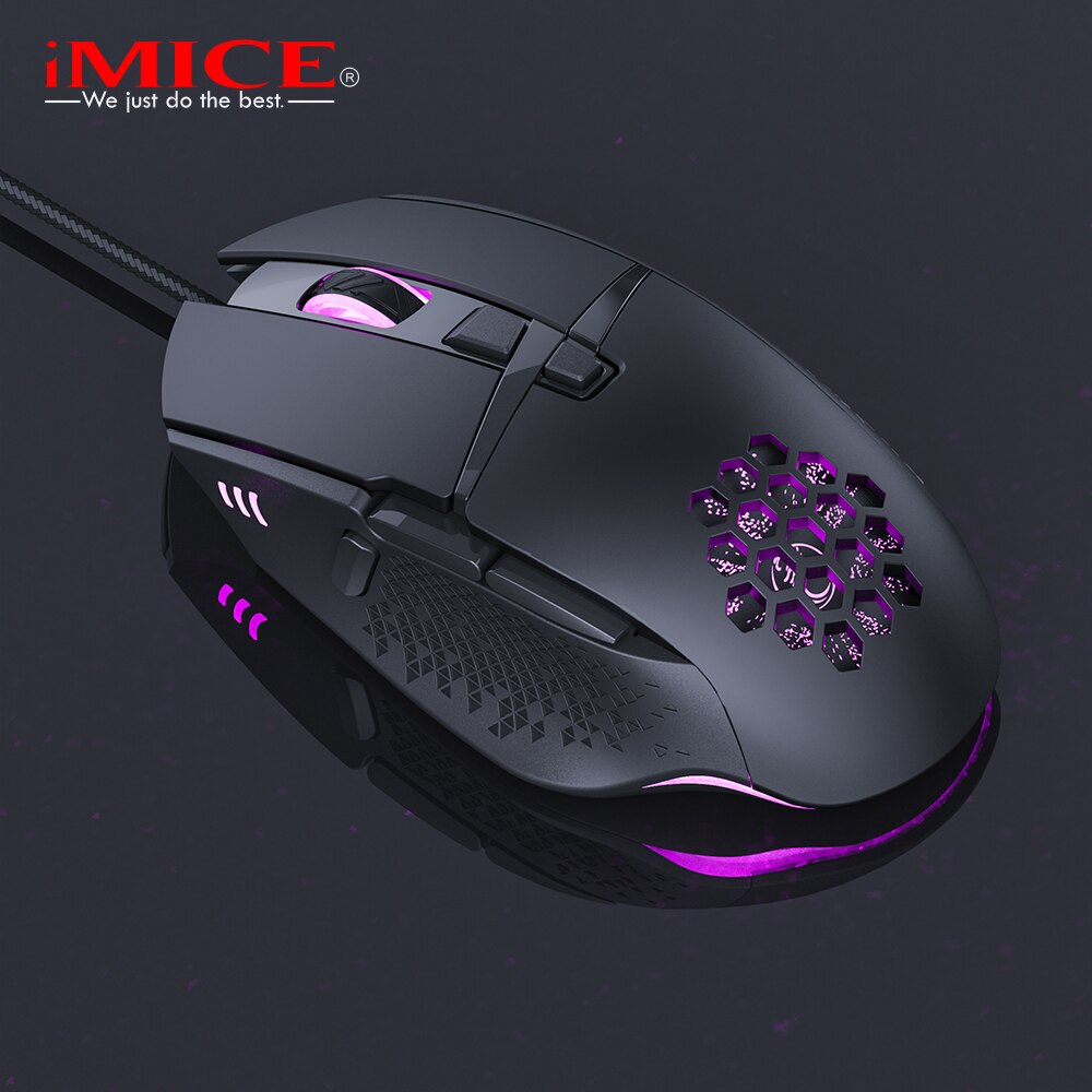 Wired LED Gaming Mouse 7200 DPI Computer Mouse Gamer USB Ergonomic Mause With Cable For PC Laptop RGB optical Mice With Backlit