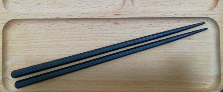 (10Pairs) Japanese Sushi Chopsticks Long Sticks Household Kitchen Reusable Black Chopsticks: Hexagon Line 22cm