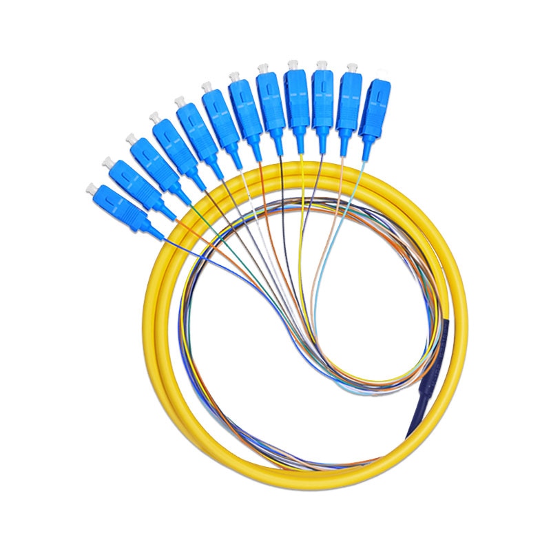 12 Strand 9/125 Fiber Optic Pigtail 1.5m SC/UPC Single Mode