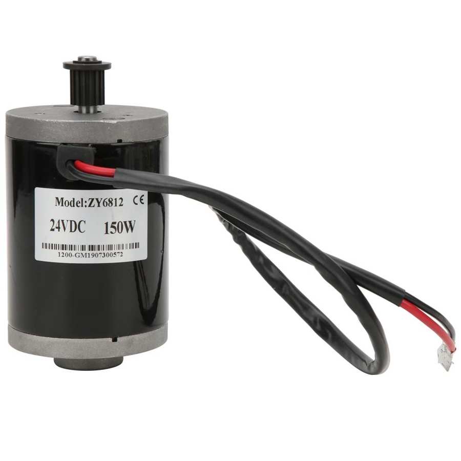 ZY6812 24V 150W Borstel Elektrische Motor Ketting Synchroniseren Wielen Permanente Magneet Dc Ketting Tand E-Bike Onderdelen