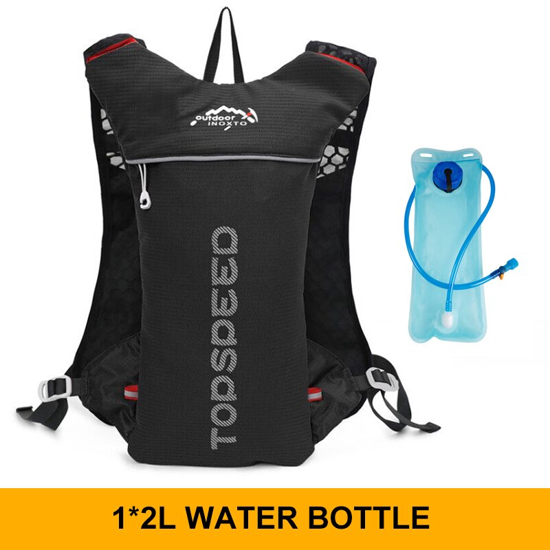 Sac à dos ultraléger pour hommes, gilet d&#39;hydratation, de Jogging, respirant, pour Marathon, vélo, bouteille d&#39;eau, 5l, 500ML: Black 2l Water Bag