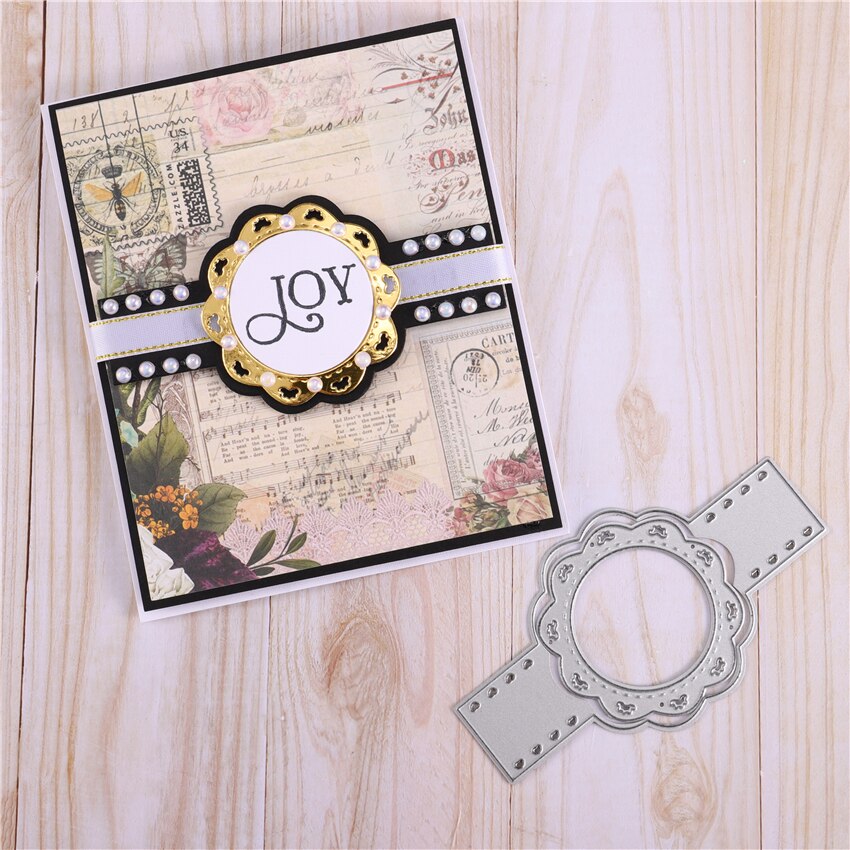 DiyArts Banner Stitched Dies Frame Scrapbooking Cut Die Punching Templates Stencils for Diy Scrapbooking Embossing Dies