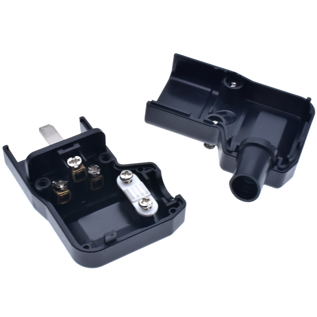 IEC320 Rewirable Socket PDU UPS 16A 250V, IEC320 C20 DIY Power Connector, Connet C19 Female Plug AC Adapter Black