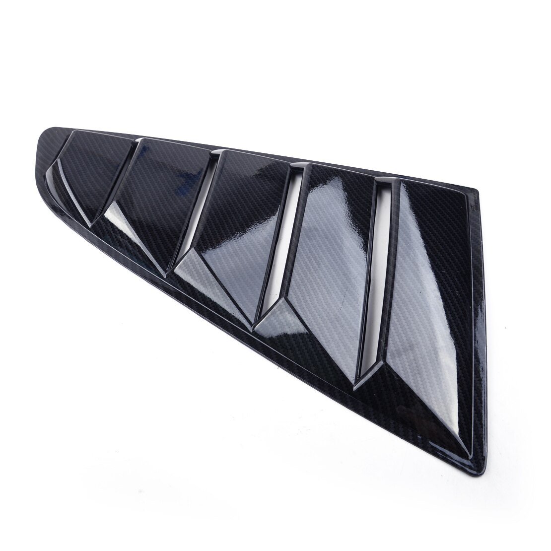 DWCX Paar ABS Auto Seite entlüften Fenster 1/4 Viertel Scoop Jalousie Abdeckung trimmen passen Für Ford Mustang