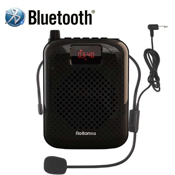 K500 Usb Opladen Microfoon Bluetooth Luidspreker Draagbare Auto Pairing Voice Versterker Megafoon Luidspreker Voor Toeristische Gids