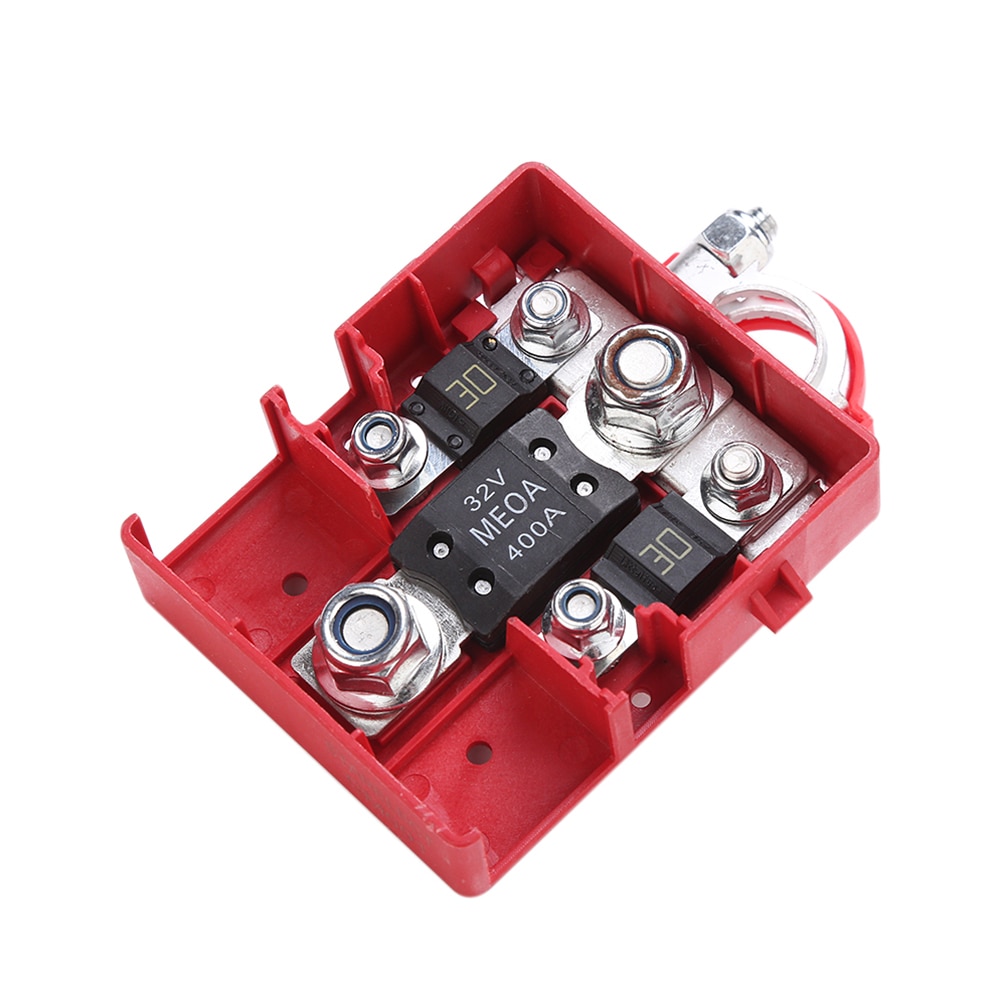 32V 400A mosiężny zacisk baterii modyfikacja samochodu specjalna głowica akumulatora trójdrożny rozdzielacz zacisk akumulatora uchwyt robić tłoczenia