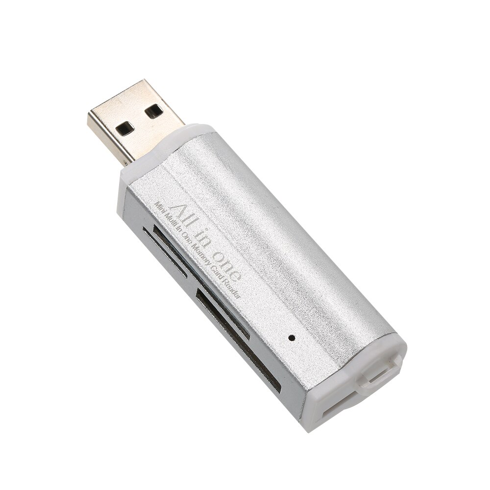 All in One Card Reader USB 2.0 Mini Portable For SD/SD/TF/MS Duo/Micro MS(M2)/Ms Pro Duo