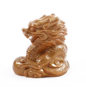 Usine décoration de thé animaux | Nouvelle décoloration, dahongpao kungfu, thé animaux, tête de dragon doré résine thé: Default Title