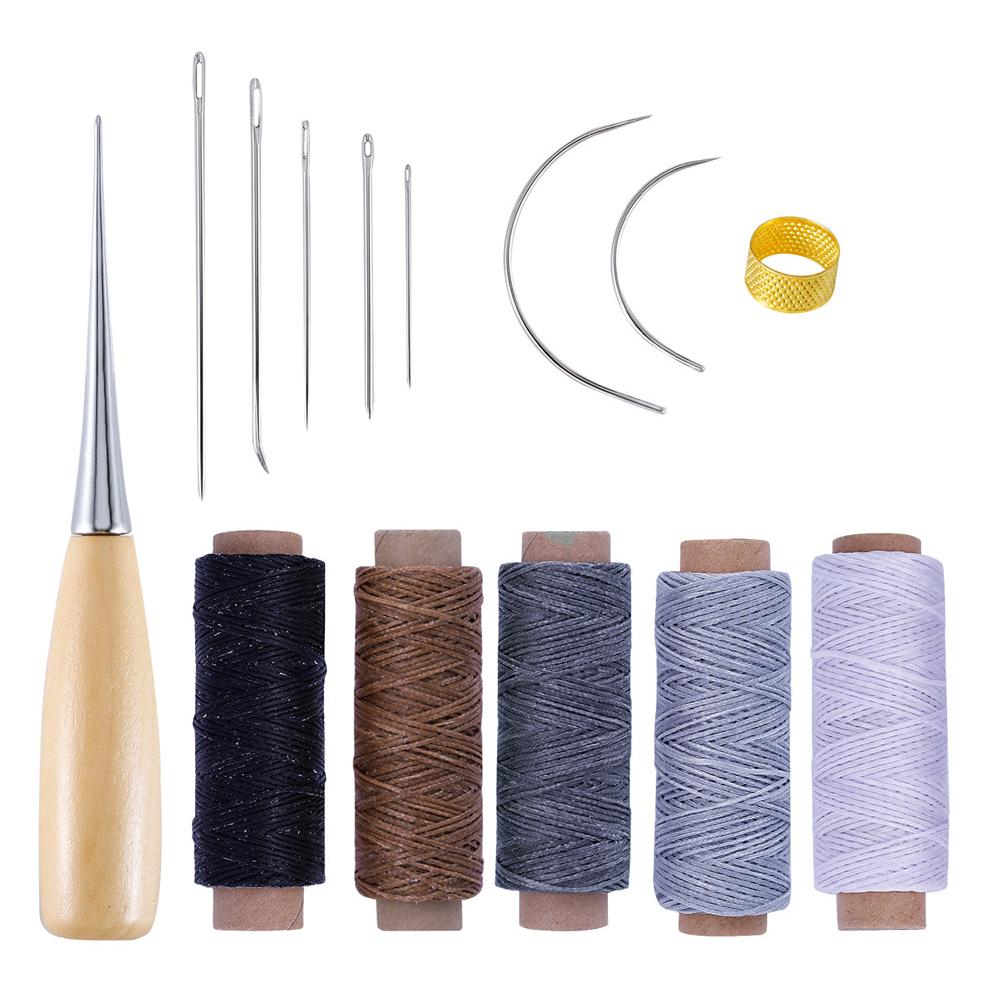 Leather Craft Tools Kit Hand Sewing Stitching Punch Leathercraft Tool Leather Craft Stitching Tool Sewing Tools Accessories