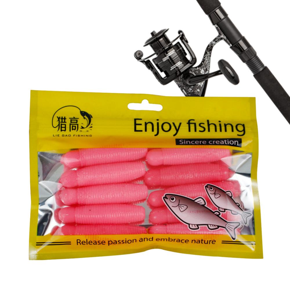 Maden Visaas 10 Stuks Zachte Maden Aas Precieze Zinkende Snelheid Effectief Visaas Voor Bas: Rood